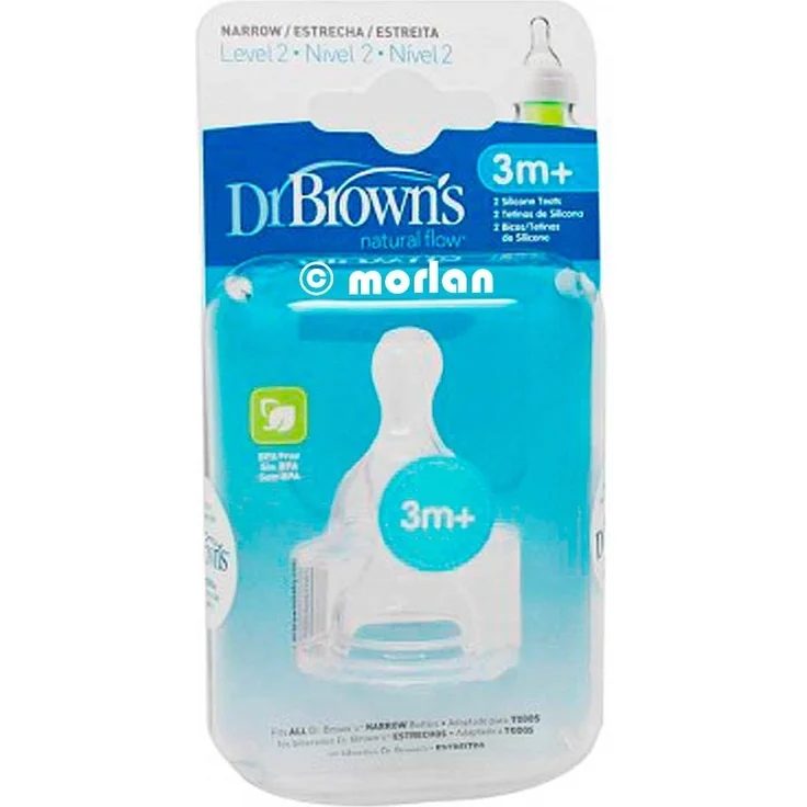 Dr.Brown 's Options – schmaler Sauger für Babyflaschen +3 meses – Bild 3