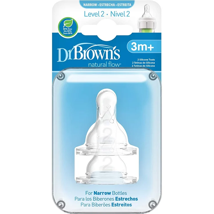 Dr.Brown 's Options – schmaler Sauger für Babyflaschen +3 meses – Bild 2