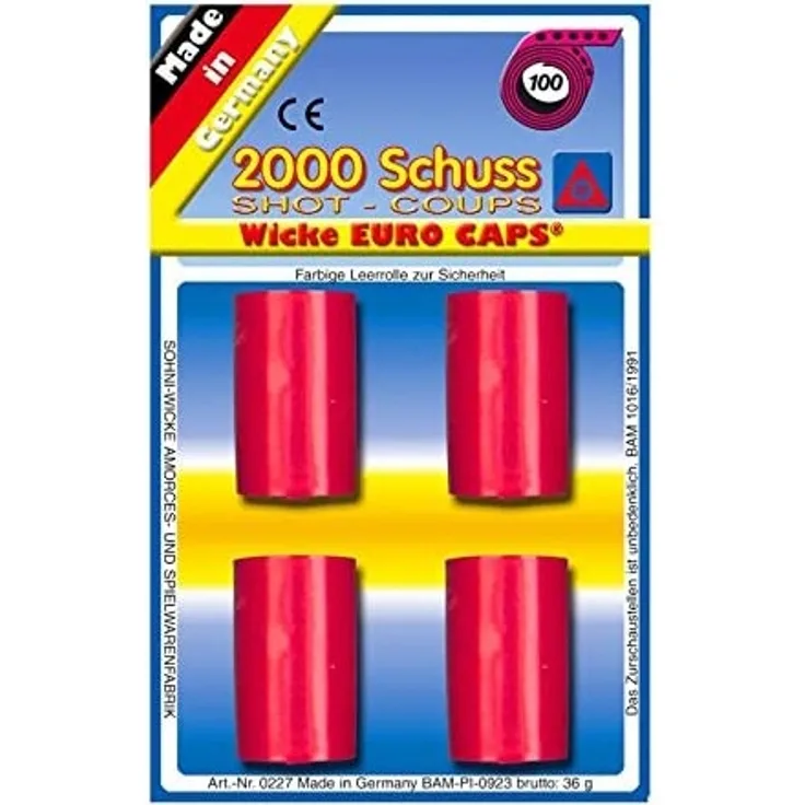 Schrödel 8070227 100-Schuss Munition, 2000 Schuss, Einheitsgröße