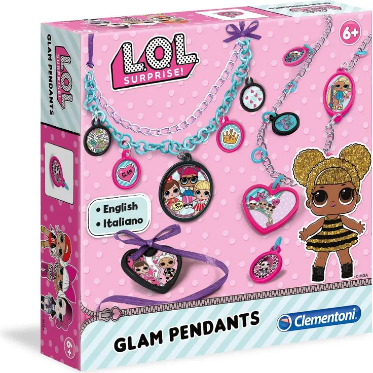 Clementoni – 15269 – Art & Craft – LOL – Glam Pendants