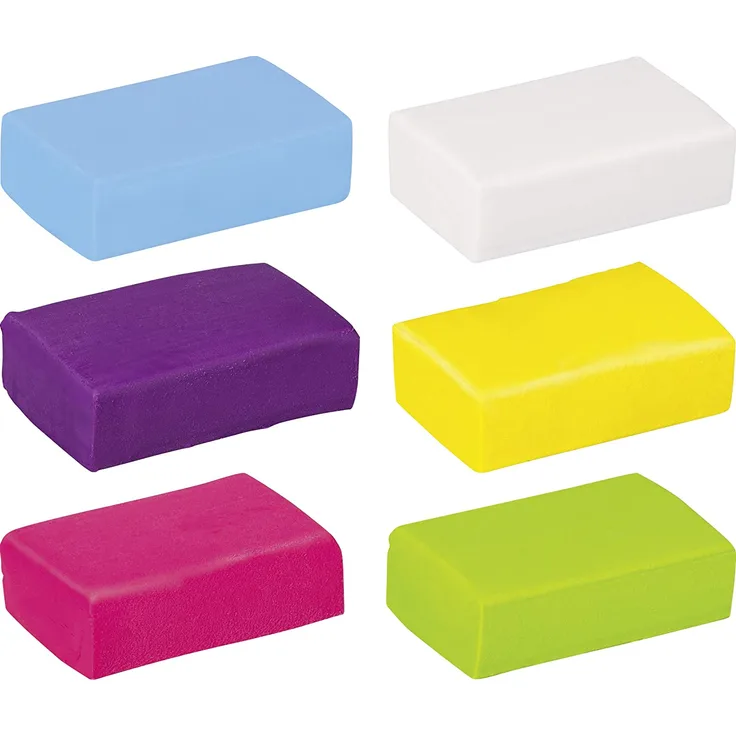 Modelliermassen-Set „Colorpack Fun“ Kneten & Radieren weiß, zitrone, pink, violett, hellblau, hellgrün