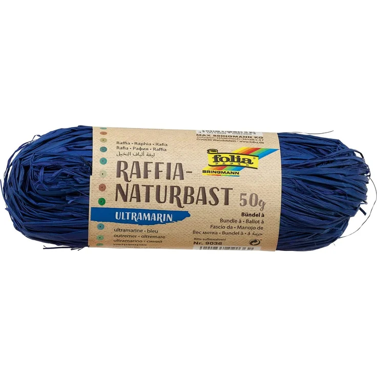 folia Raffia-Naturbast, 50 g, ultramarin
