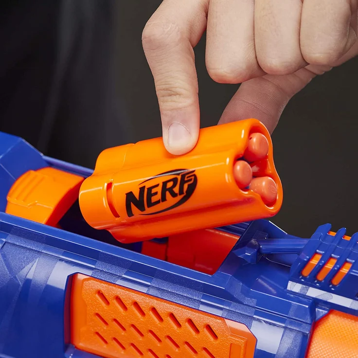 Nerf 'N-Strike Elite Trilogy' Blaster, ab 8 Jahren, mit 15 Nerf Elite Darts und 5 Hülsen – Bild 7
