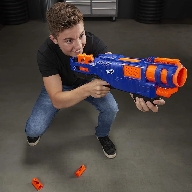 Nerf 'N-Strike Elite Trilogy' Blaster, ab 8 Jahren, mit 15 Nerf Elite Darts und 5 Hülsen – Bild 12