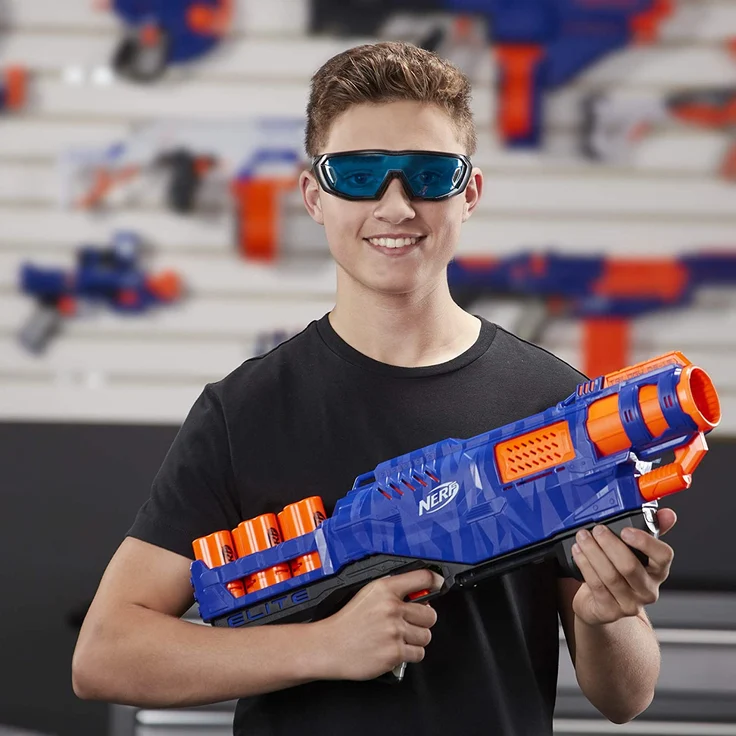 Nerf 'N-Strike Elite Trilogy' Blaster, ab 8 Jahren, mit 15 Nerf Elite Darts und 5 Hülsen – Bild 13