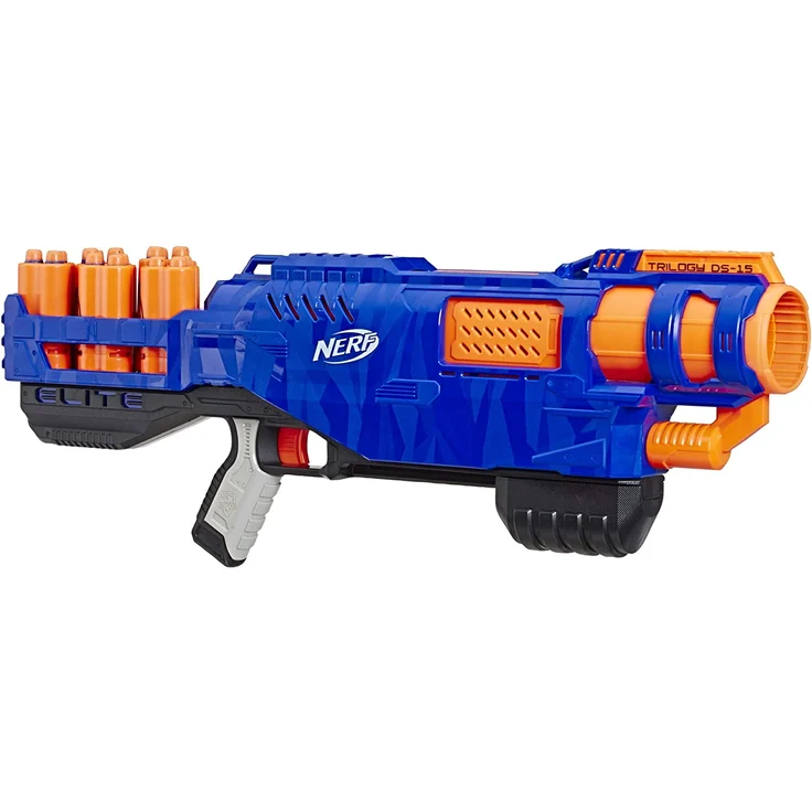 Nerf 'N-Strike Elite Trilogy' Blaster, ab 8 Jahren, mit 15 Nerf Elite Darts und 5 Hülsen – Bild 1