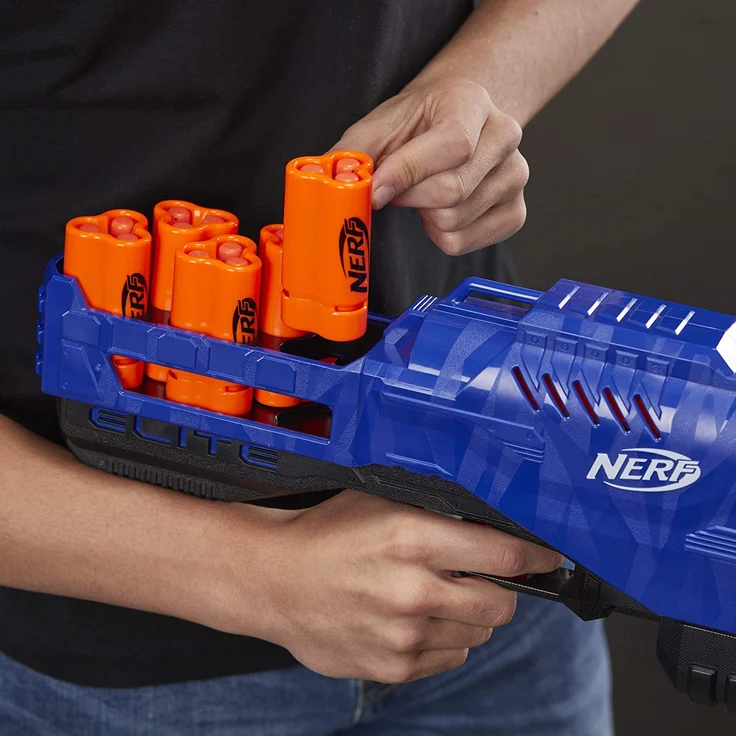 Nerf 'N-Strike Elite Trilogy' Blaster, ab 8 Jahren, mit 15 Nerf Elite Darts und 5 Hülsen – Bild 9