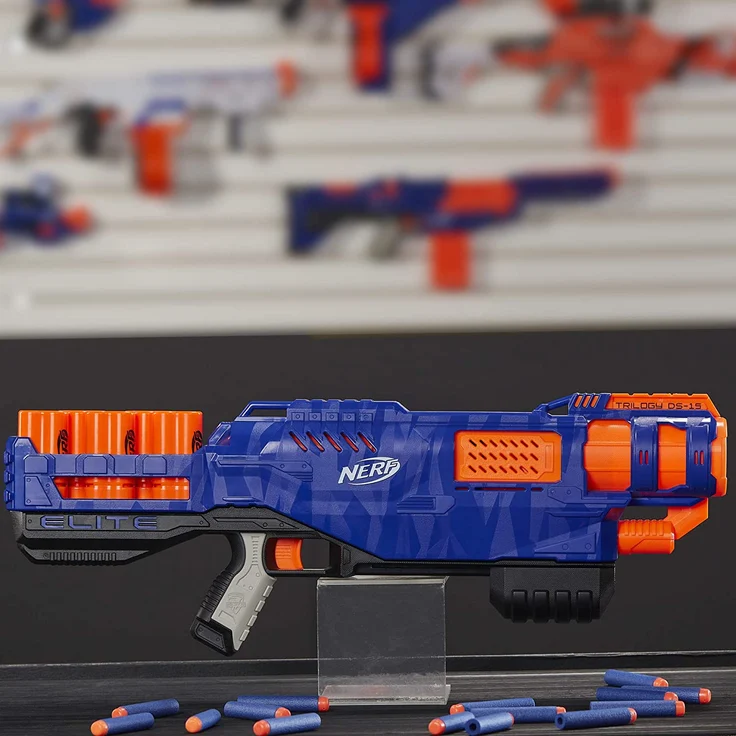 Nerf 'N-Strike Elite Trilogy' Blaster, ab 8 Jahren, mit 15 Nerf Elite Darts und 5 Hülsen – Bild 4