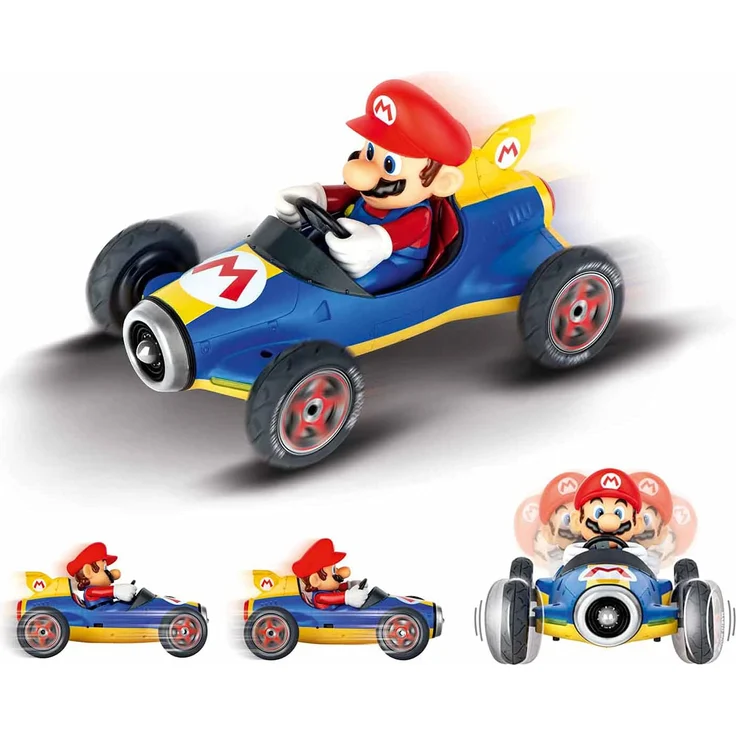 Carrera RC Nintendo Mario Kart Mach 8 │ Ferngesteuertes Auto ab 6 Jahren für drinnen & draußen │ Mini Mario Kart zum Fernbedienung zum Mitnehmen │ Spielzeug für Kinder & Erwachsene – Bild 3