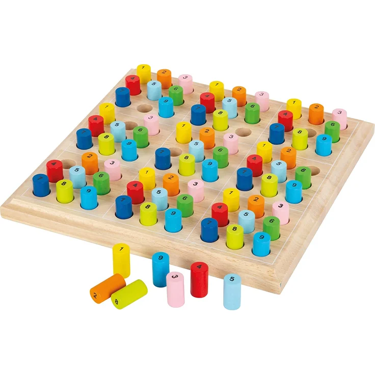 small foot 2489 Sudoku bunt für Kinder aus Holz, Gesellschaftsspiel ab 6 Jahre, One Colour – Bild 3
