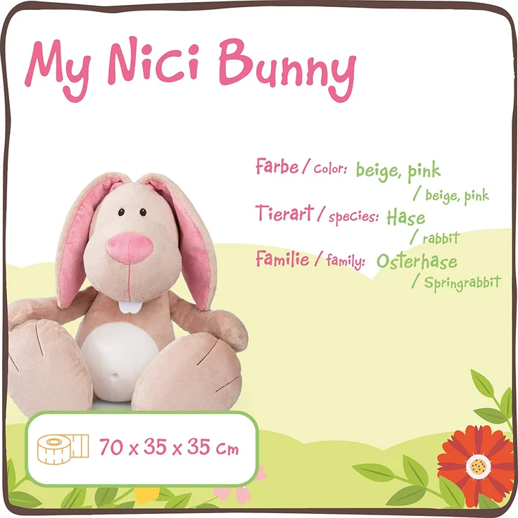 My NICI Bunny, 70cm Kuscheltier – Bild 3