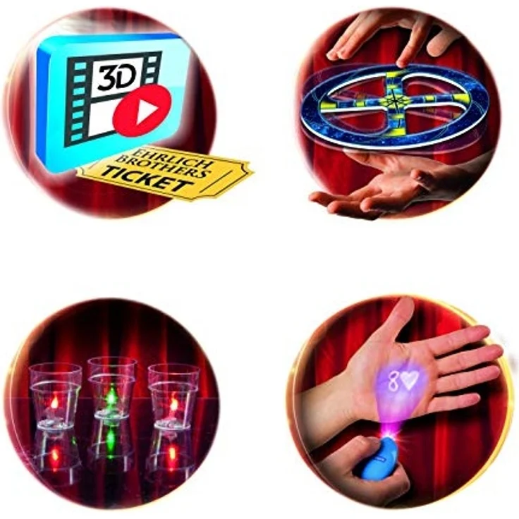 Clementoni 59050 Ehrlich Brothers Modern Magic, Zauberkasten für Kinder ab 7 Jahren, magisches Equipment für 35 moderne Zaubertricks, inkl. 3D Erklärvideos – Bild 5