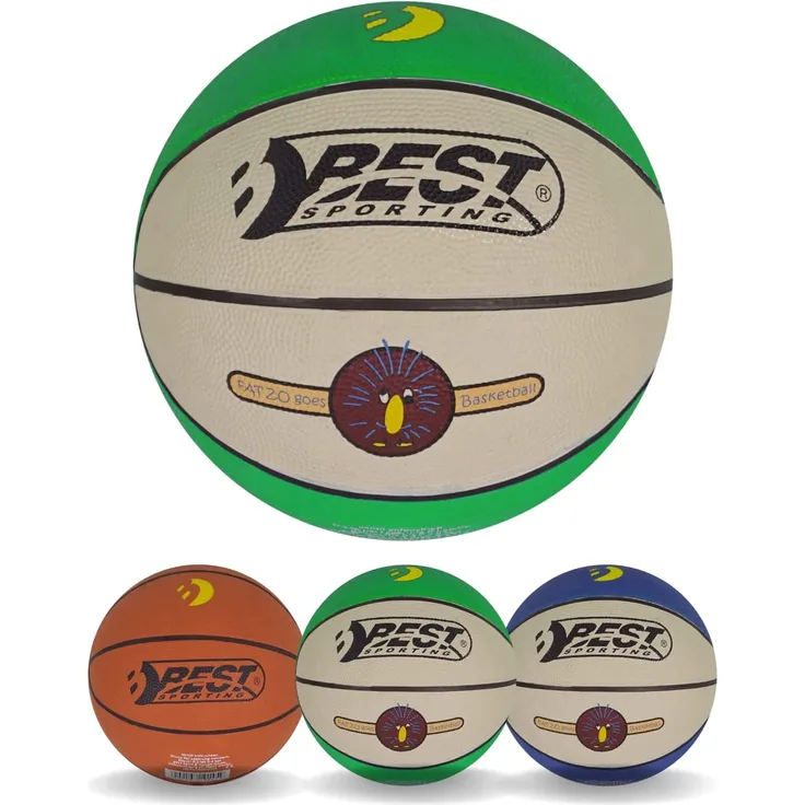 Best Sporting Mini-Basketball, verschiedene Designvarianten grün-creme