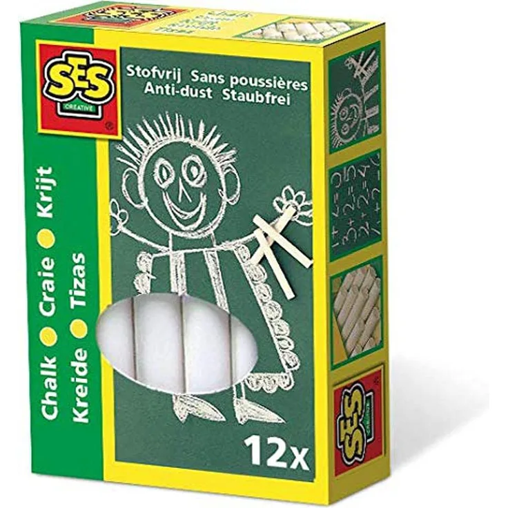 Kreide weiß, 12 Stück