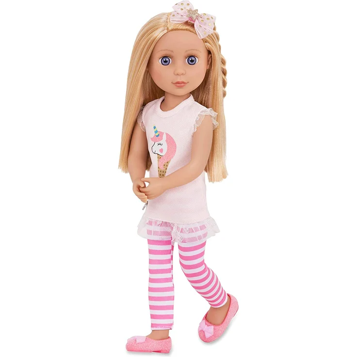 Glitter Girls Puppe Lacy – Bewegliche 36cm Puppe mit Kleidung, Zubehör und langen Haaren zum frisieren - Spielzeug ab 3 Jahren (6 Teile) – Bild 1
