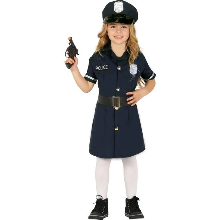 Fiestas Guirca dress up Polizei Mädchen blau Größe 95-105 – Bild 1