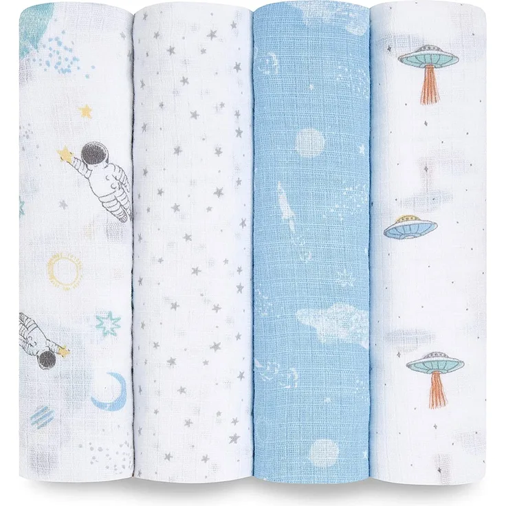 aden + anais™ essentials Pucktuch space explorers 4er-Pack