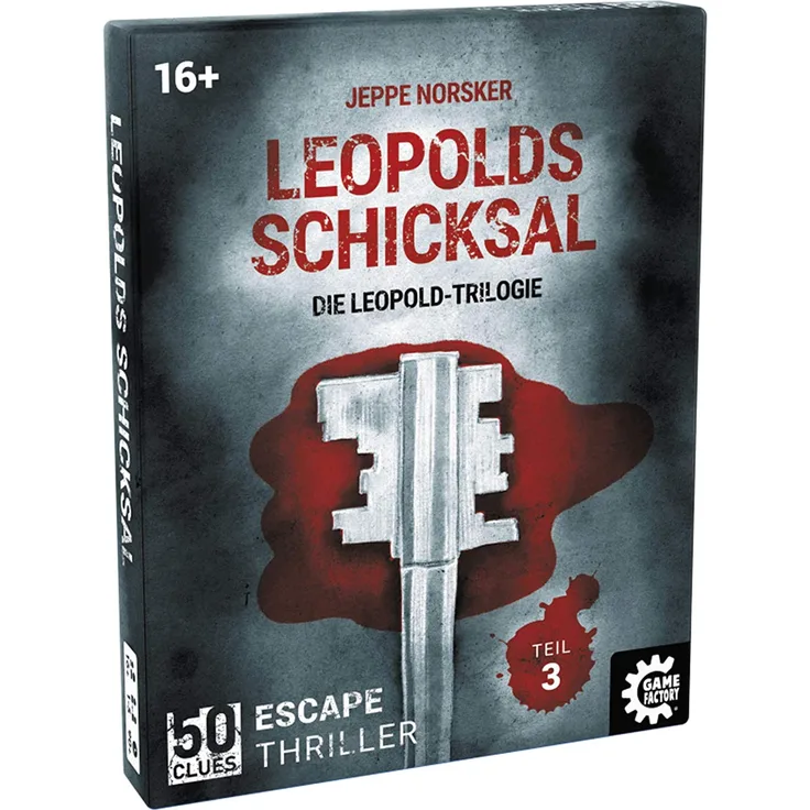 50 Clues - Leopolds Schicksal, Escape-Thriller zum Mitspielen und Rätseln, Exitgame, Rätselspiel Krimispiel, Leopoldtrilogie, Teil 3