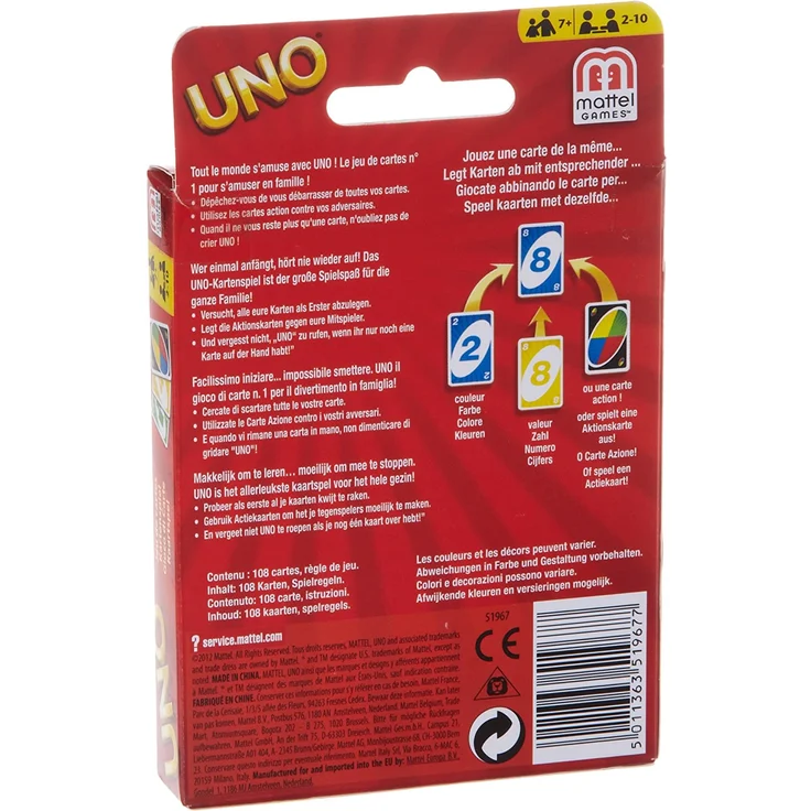 Mattel 51967-0 - UNO, Kartenspiel – Bild 2