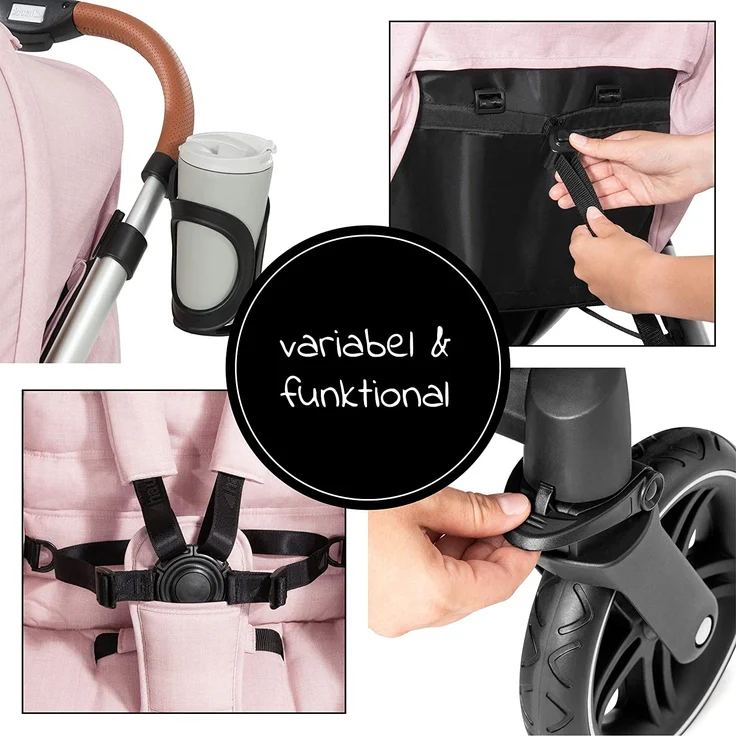Hauck 'Uptown' Buggy Melange Rose – Bild 6