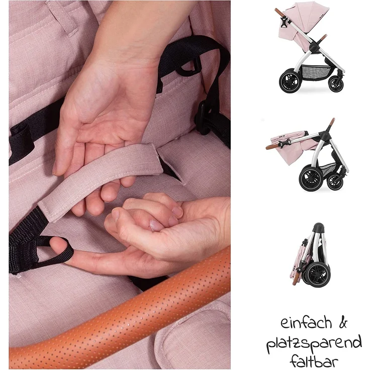 Hauck 'Uptown' Buggy Melange Rose – Bild 3