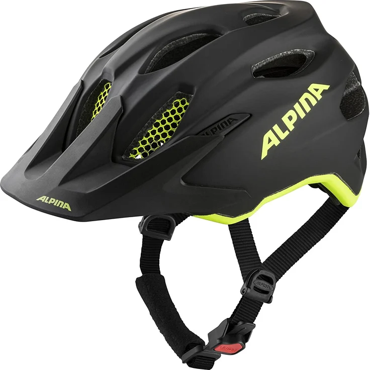 Alpina Carapax JR. Flash black-neon yellow matt (33) 51-56 – Bild 1