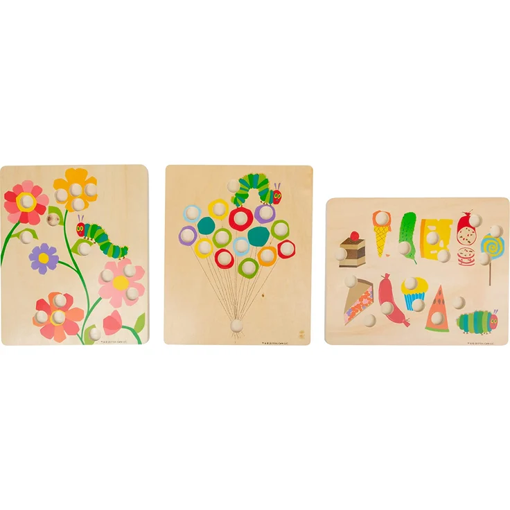 small foot 11431 Farbenspiel 'Raupe Nimmersatt aus Holz', Lernspielzeug zum Sortieren und Farben lernen, ab 3 Jahren – Bild 4