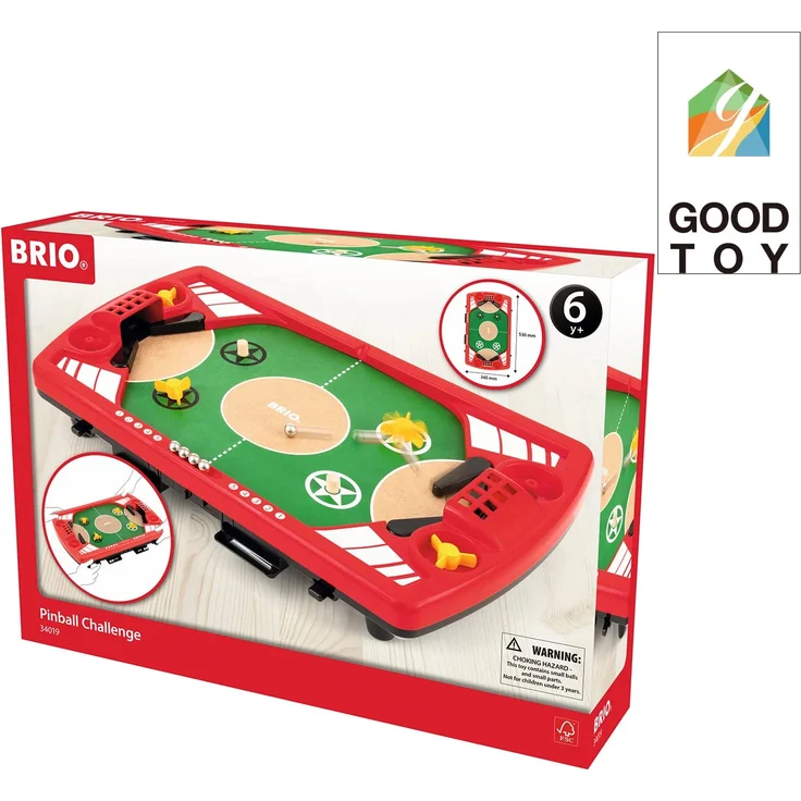 Brio 'Tischfußball-Flipper', ab 6 Jahren, 53 x 34,5 cm, 2 Spieler, mit Metallkugeln – Bild 4
