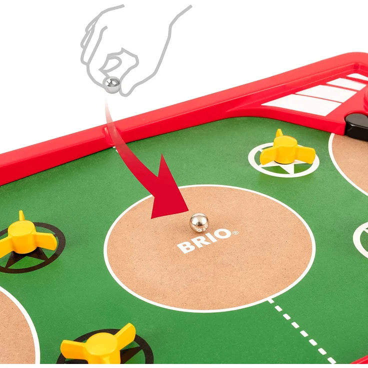 Brio 'Tischfußball-Flipper', ab 6 Jahren, 53 x 34,5 cm, 2 Spieler, mit Metallkugeln – Bild 7