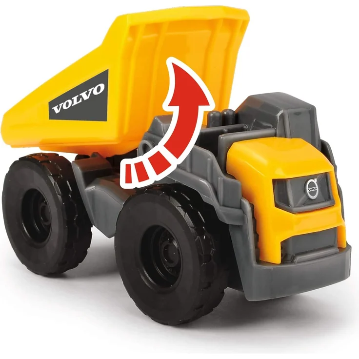 Dickie Toys Volvo Micro Workers 5er Spielzeugset Baustelle, Bagger, Baustelle, 5er-Set Baufahrzeuge, Baufahrzeuge Kinder, Baustellenfahrzeuge, Geschenkset Kinder 3 Jahre – Bild 11