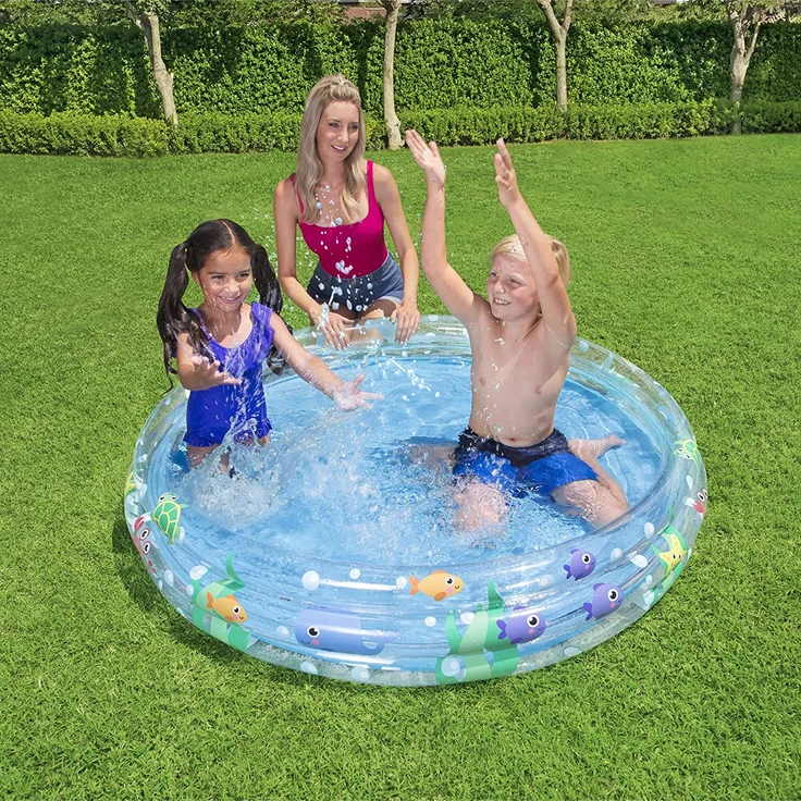 Bestway 'Deep Dive' Planschbecken, 152 x 30 cm, ab 2 Jahren, mit bunten Meeresmotiven – Bild 5