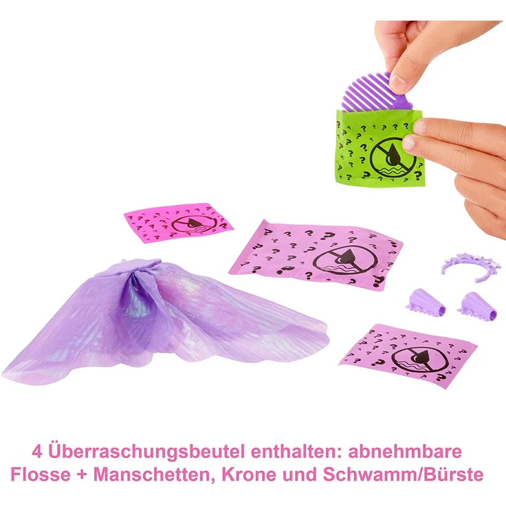 Barbie 'Color Reveal Rainbow Mermaids', Barbie Puppen Sortiment Serie 1, ab 3 Jahren, 1 Stück, zufällige Auswahl – Bild 5