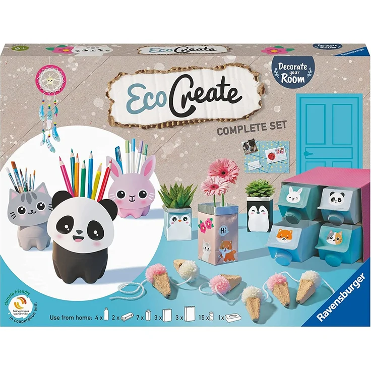 Ravensburger Kinder Bastelset EcoCreate Decorate your Room – Bild 1