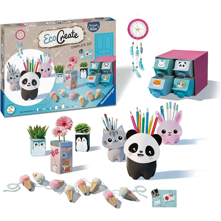 Ravensburger Kinder Bastelset EcoCreate Decorate your Room – Bild 3