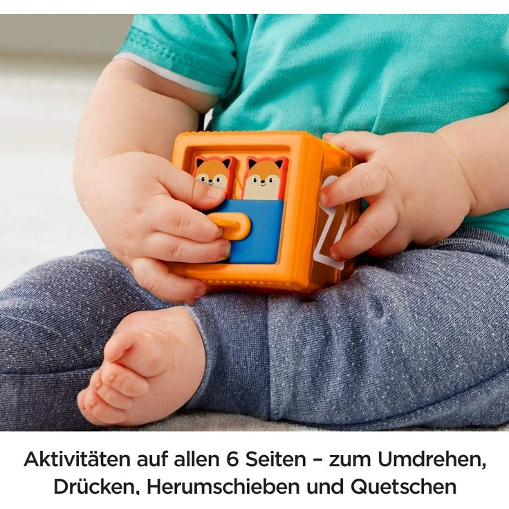Fisher-Price GJW13 - Babys bunte Tierbausteine, 3 bunte Spielzeuge für Babys ab 6 Monaten – Bild 4