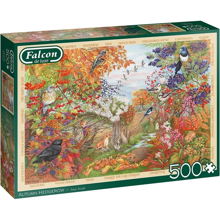puzzle Herbst Hecke 500 Teile