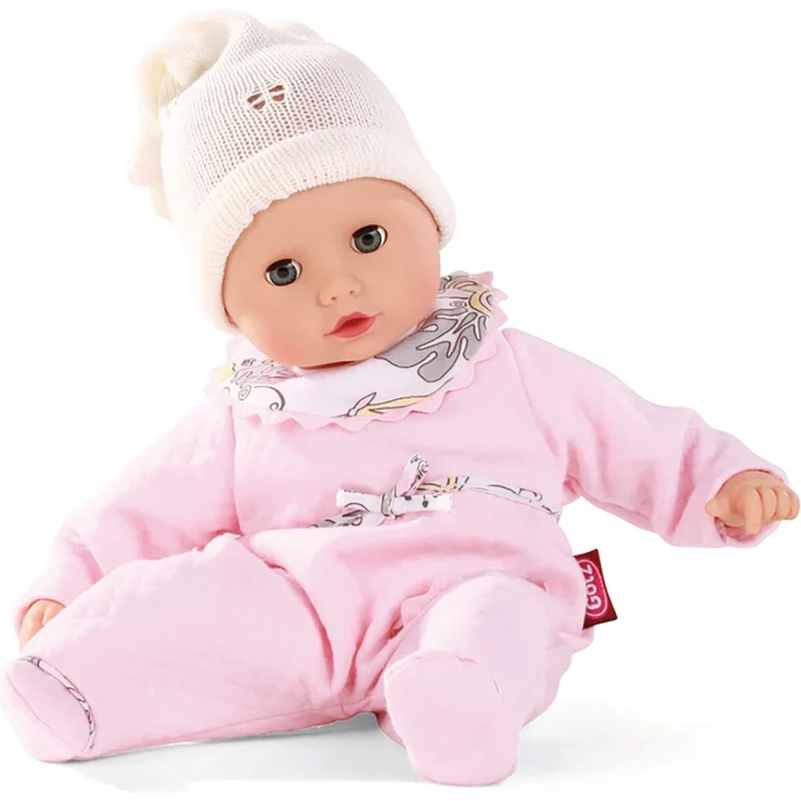 Götz 1320588 Muffin Traumblume Puppe - 33 cm Babypuppe mit blauen Schlafaugen, ohne Haare und Weichkörper - 4-teiliges Set - ab 18 Monaten - Preisvergleich – Bild 1