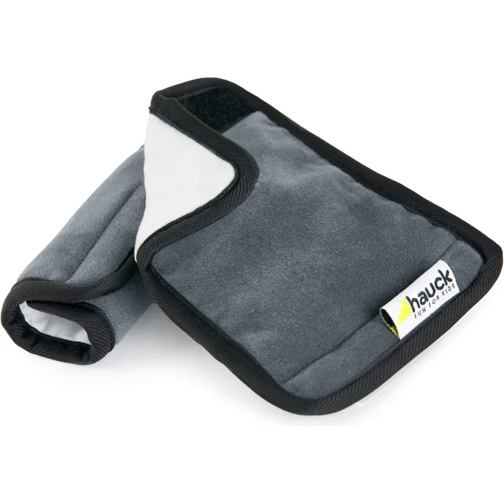 Hauck Smooth Me Gurtpolster für Babyschalen und Kindersitze, Befestigung mit Klettverschluss, 2 Stück, grau, 13 x 6 cm – Bild 8