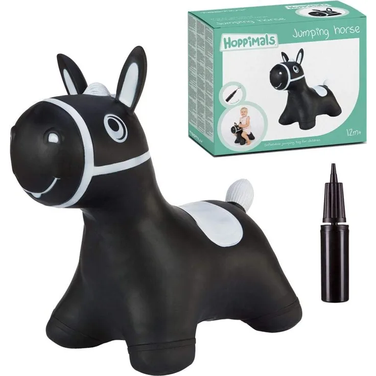 Tootiny jumper horse of black cardboard