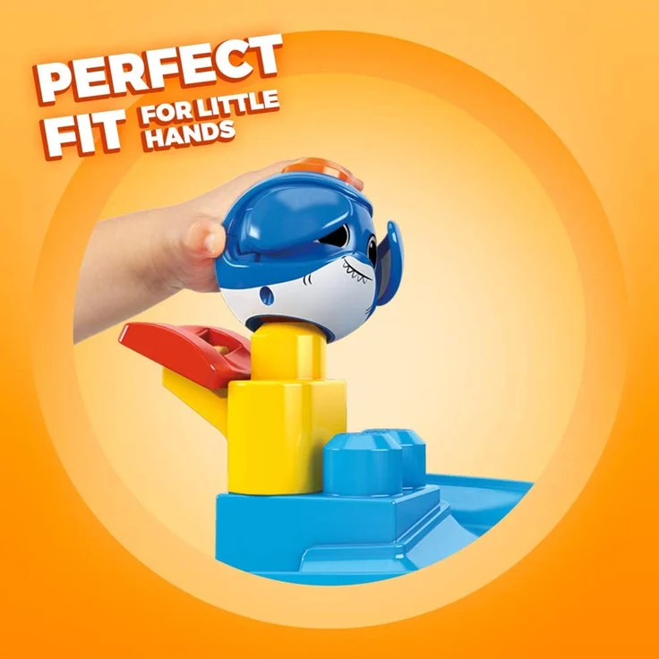 Mega Bloks GNW64 - Mega Bloks Guck-Guck Unterwasserabenteuer, Bauset mit 42 robusten Bausteinen, Spielzeug ab 1 Jahr – Bild 4