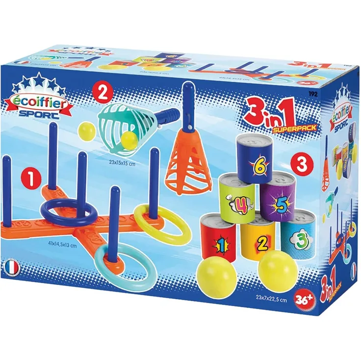 écoiffier Wurfspielset 3-in-1