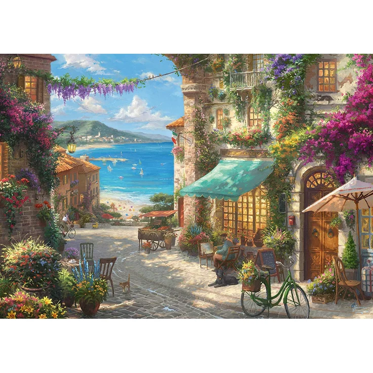 Schmidt Spiele - Café an der italienischen Riviera, 1000 Teile – Bild 2