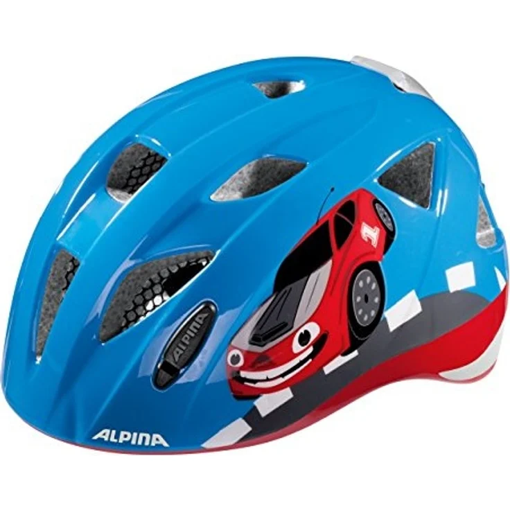 Alpina Kids Ximo Flash Red Car, Größe 45 - 49 cm - Fahrradhelm, Farbe Rot – Bild 5