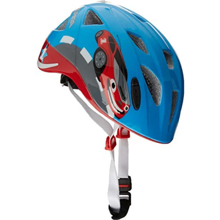Alpina Kids Ximo Flash Red Car, Größe 45 - 49 cm - Fahrradhelm, Farbe Rot – Bild 2