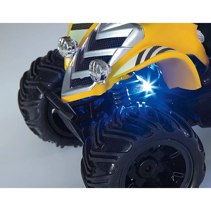 Revell 24641 New Dust Racer 8 RC Quadbike, ferngesteuertes Quad in Used-Look mit 2-Kanal 27 MHz Fernsteuerung für Einsteiger, gelb, 220 x 170 x 210 mm – Bild 5