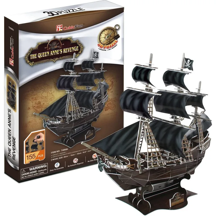 The Queen Anne's Revenge 3D-Puzzle