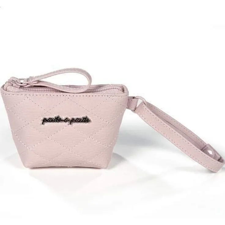 Pasito a Pasito Ines Schnullertasche, Unisex Rosa