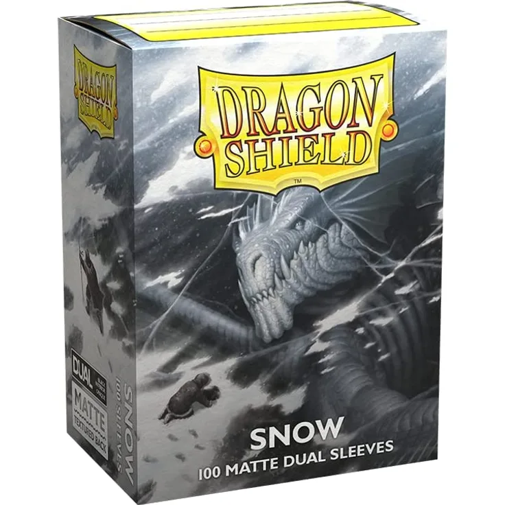 Dragon Shield Dual Matte Sleeves - Snow 'Nirin' (100 Sleeves)