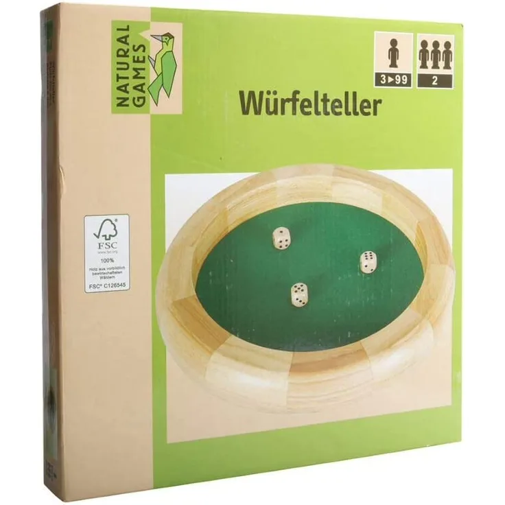 Natural Games Würfelteller. 30cm