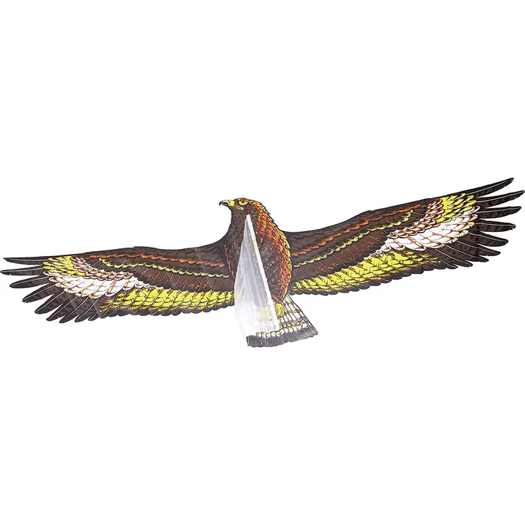 Paul Günther 1146 - Kinderdrachen mit Steinadler Motiv, Einleinerdrachen aus robuster PE-Folie für Kinder ab 4 Jahre mit Wickelgriff und Schnur, ca. 122 x 68 cm groß – Bild 2